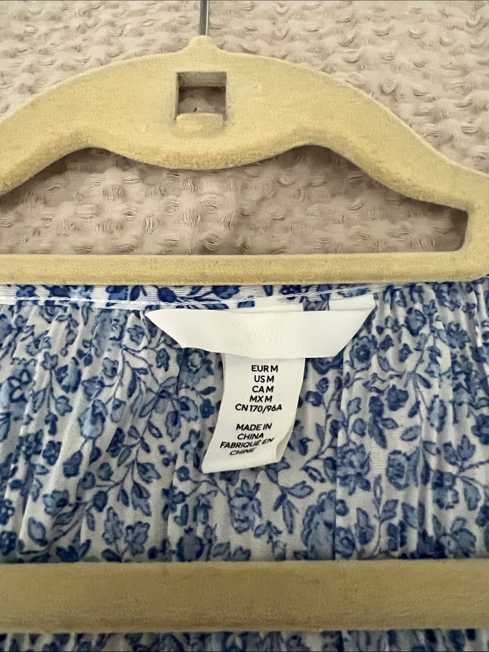 H&M Blue Floral Long Sleeve Tunic Dress - Picture 2 of 8